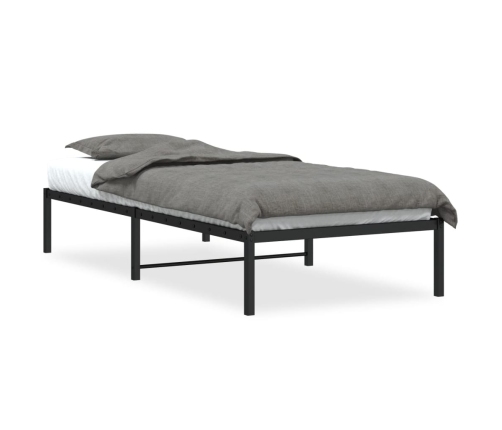 Estructura de cama sin colchón metal negro 90x200 cm