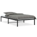 Estructura de cama sin colchón metal negro 100x190 cm