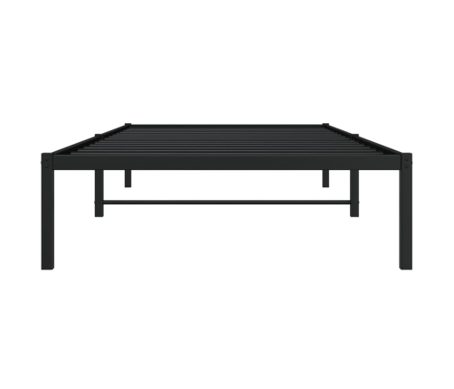 Estructura de cama sin colchón metal negro 100x190 cm