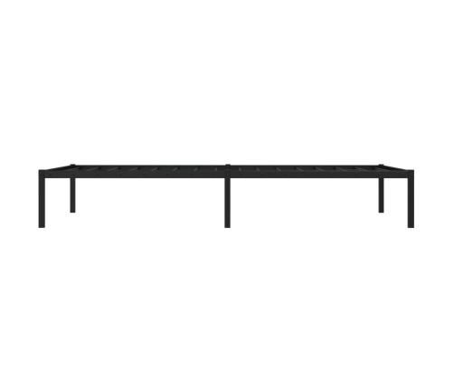 Estructura de cama sin colchón metal negro 100x190 cm