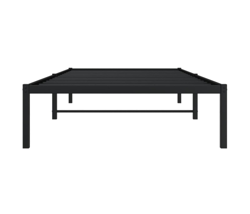 Estructura de cama sin colchón metal negro 100x200 cm