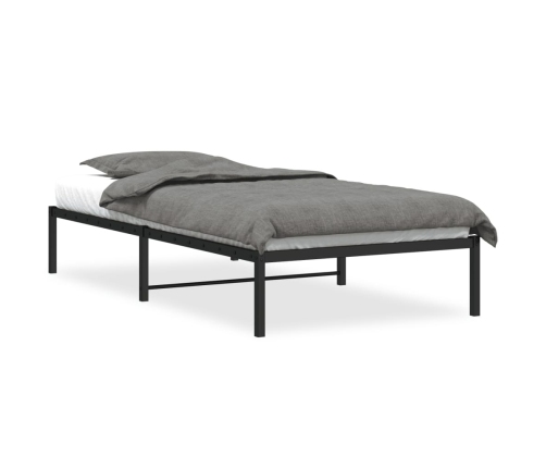 Estructura de cama sin colchón metal negro 107x203 cm