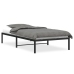 Estructura de cama sin colchón metal negro 107x203 cm