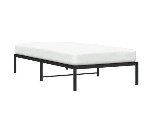 Estructura de cama sin colchón metal negro 107x203 cm