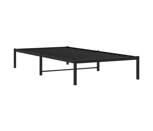 Estructura de cama sin colchón metal negro 107x203 cm