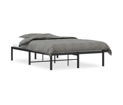 Estructura de cama sin colchón metal negro 120x190 cm