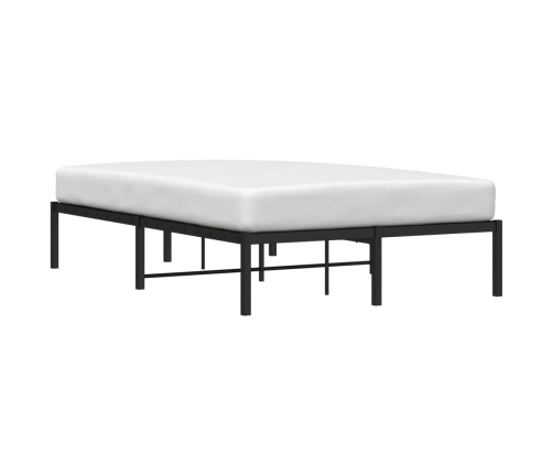 Estructura de cama sin colchón metal negro 120x190 cm