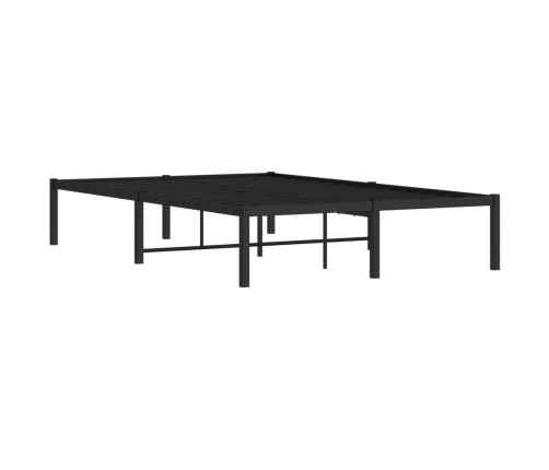 Estructura de cama sin colchón metal negro 120x190 cm