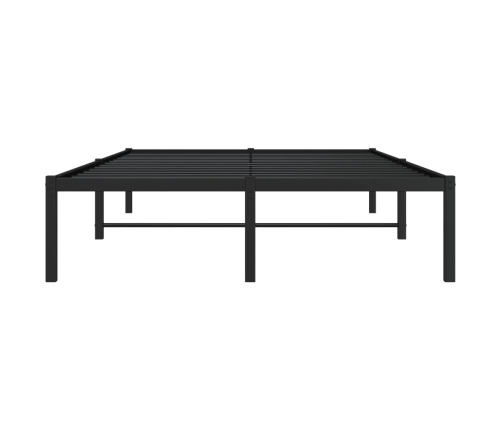 Estructura de cama sin colchón metal negro 120x190 cm