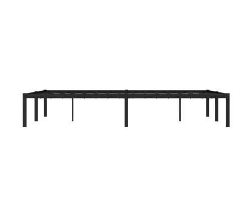 Estructura de cama sin colchón metal negro 120x190 cm