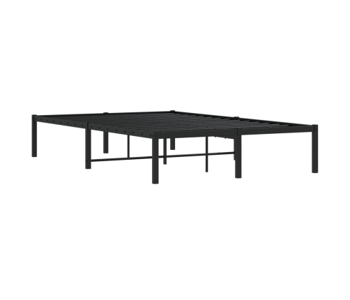 Estructura de cama sin colchón metal negro 120x190 cm