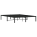 vidaXL Estructura de cama de metal negro 140x190 cm