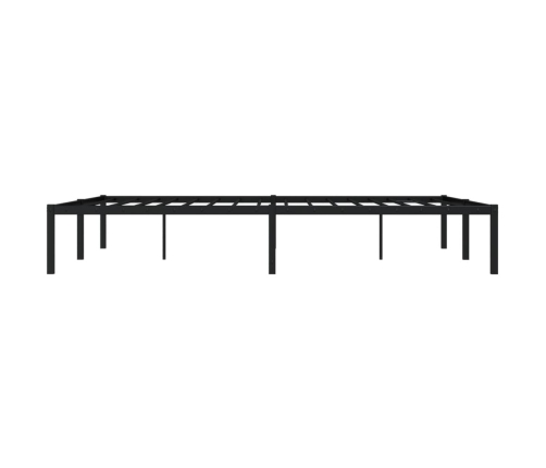 Estructura de cama sin colchón metal negro 150x200 cm