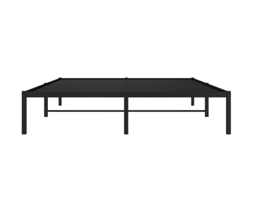 Estructura de cama sin colchón metal negro 160x200 cm