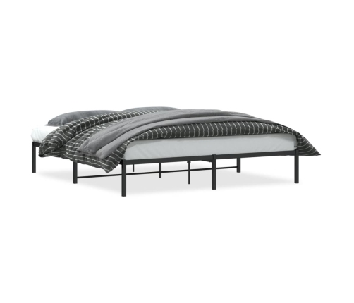 Estructura de cama de metal negro 180x200 cm