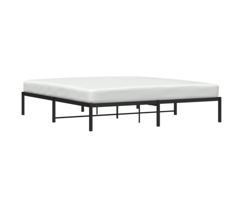 Estructura de cama de metal negro 180x200 cm