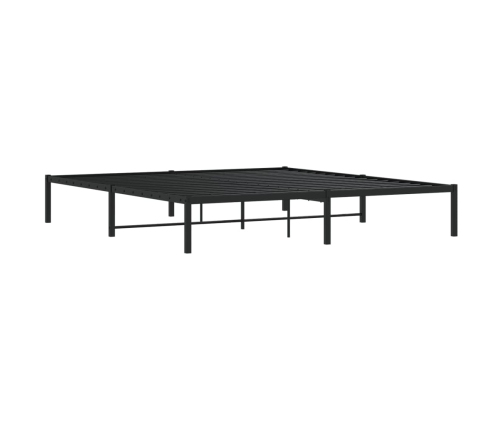 Estructura de cama de metal negro 180x200 cm