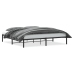 Estructura de cama sin colchón metal negro 193x203 cm