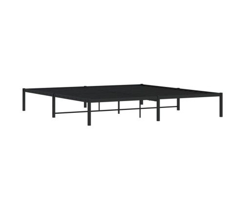 Estructura de cama sin colchón metal negro 193x203 cm