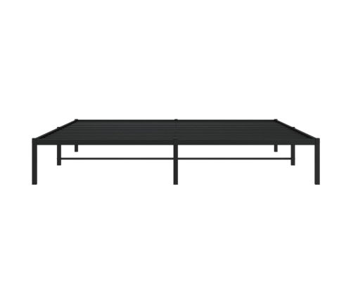 Estructura de cama sin colchón metal negro 193x203 cm