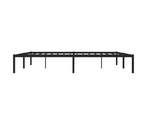 Estructura de cama sin colchón metal negro 193x203 cm