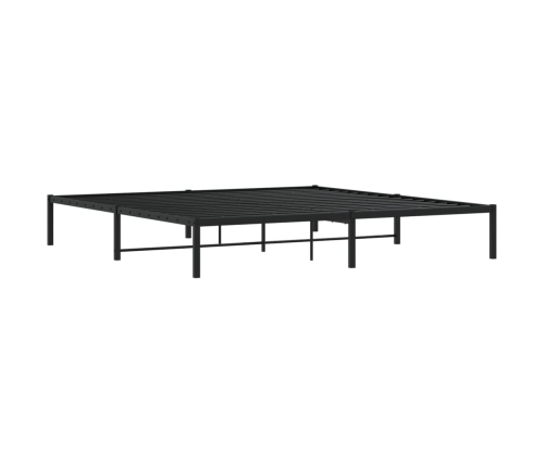 Estructura de cama sin colchón metal negro 193x203 cm