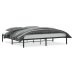 vidaXL Estructura de cama de metal negro 200x200 cm