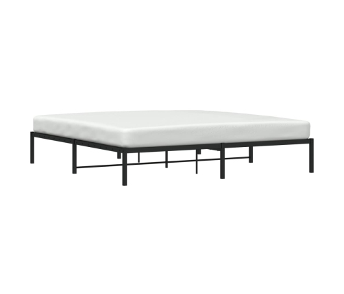 vidaXL Estructura de cama de metal negro 200x200 cm