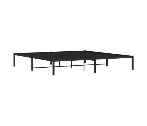 vidaXL Estructura de cama de metal negro 200x200 cm