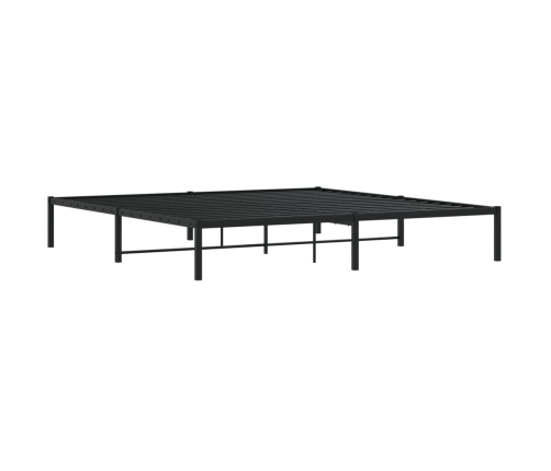 vidaXL Estructura de cama de metal negro 200x200 cm