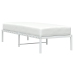 Estructura de cama sin colchón metal blanco 75x190 cm