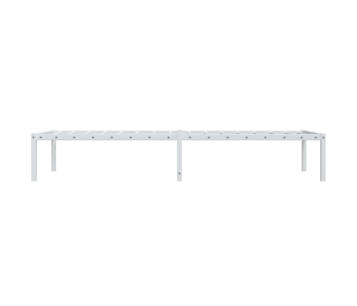 Estructura de cama sin colchón metal blanco 75x190 cm