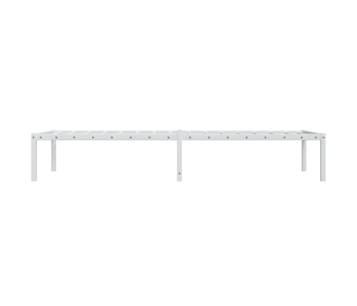 Estructura de cama sin colchón metal blanco 80x200 cm