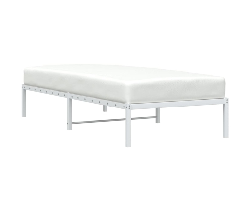 Estructura de cama sin colchón metal blanco 90x190 cm