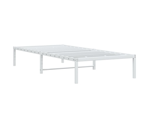 Estructura de cama sin colchón metal blanco 90x190 cm