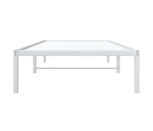 Estructura de cama sin colchón metal blanco 90x190 cm