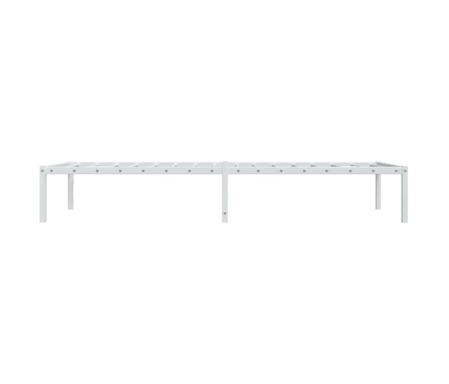 Estructura de cama sin colchón metal blanco 90x190 cm