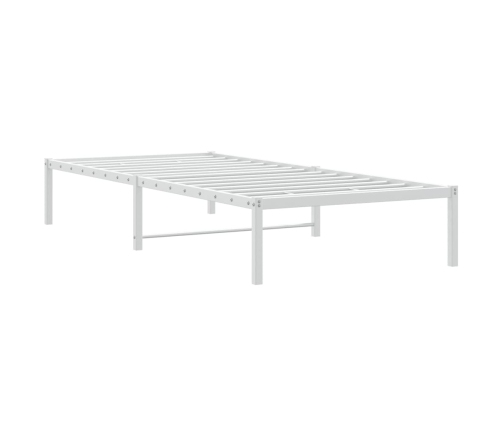 Estructura de cama sin colchón metal blanco 90x190 cm