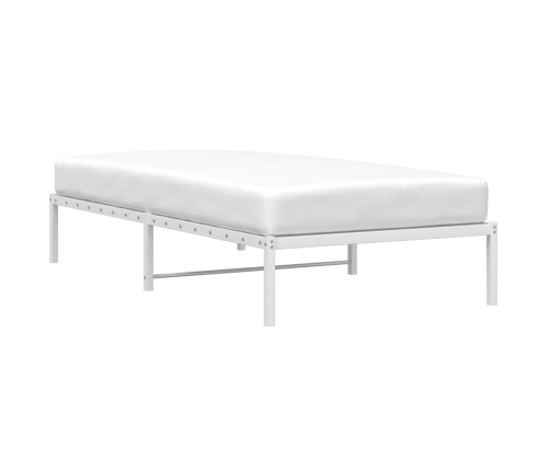 Estructura de cama sin colchón metal blanco 100x190 cm