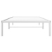 Estructura de cama sin colchón metal blanco 100x190 cm