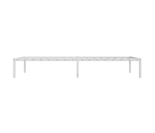 Estructura de cama sin colchón metal blanco 100x190 cm