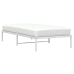 vidaXL Estructura de cama de metal blanca 107x203 cm