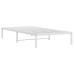 vidaXL Estructura de cama de metal blanca 107x203 cm