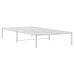 vidaXL Estructura de cama de metal blanca 107x203 cm