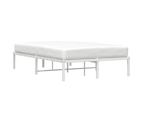 Estructura de cama de metal blanca 120x190 cm