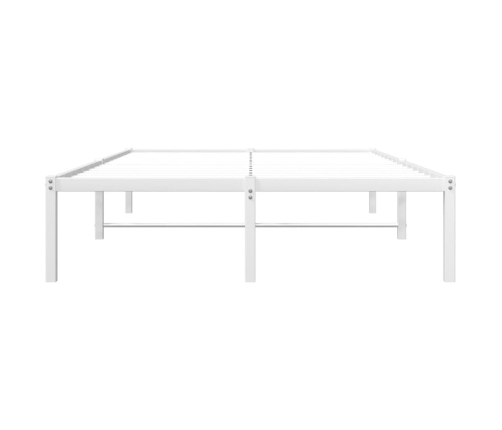 Estructura de cama de metal blanca 120x190 cm