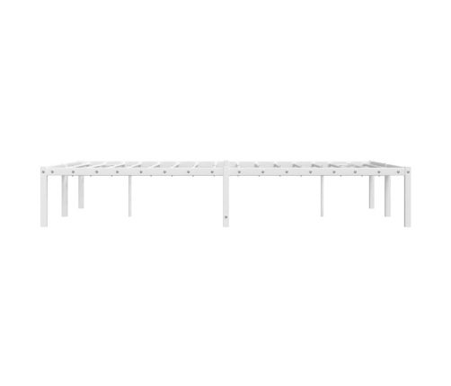 Estructura de cama de metal blanca 120x190 cm