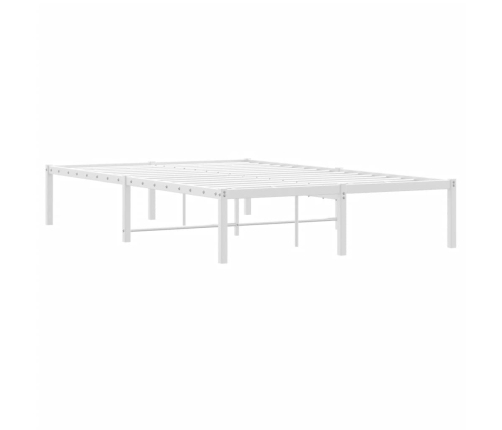 Estructura de cama de metal blanca 120x190 cm