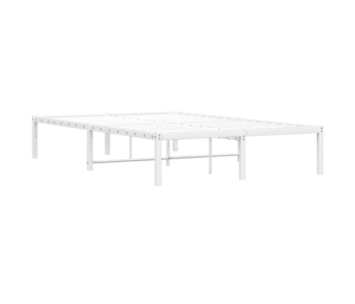 Estructura de cama sin colchón metal blanco 120x200 cm