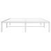 Estructura de cama de metal blanca 135x190 cm